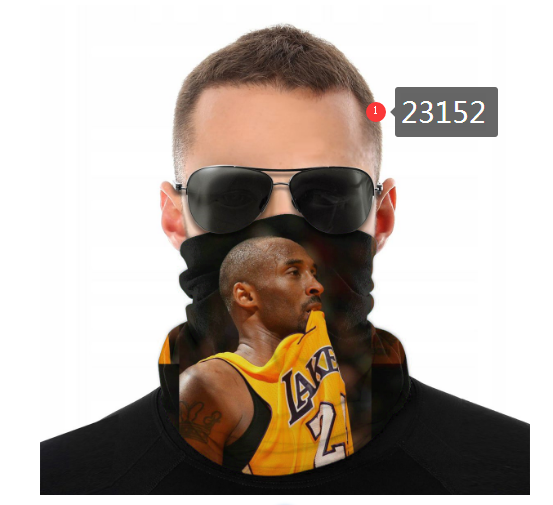 NBA 2021 Los Angeles Lakers #24 kobe bryant 23152 Dust mask with filter->->Sports Accessory